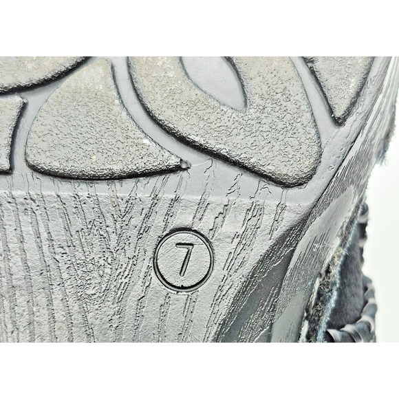 Bjorndal Women's Clogs Shoes Wedge Mules Sygma Black Leather Platform Size 7 M - Picture 8 of 10